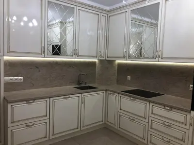 Столешница с кухонным фартуком из искусственного камня Corian Windswept Prima