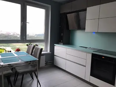 Столешница с кухонным фартуком из искусственного камня Corian Mint Ice