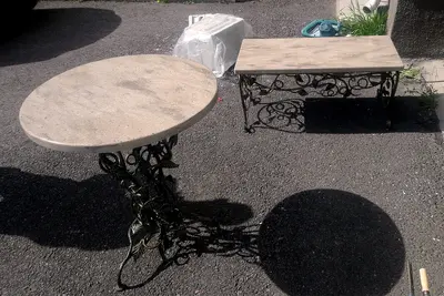 Уличная мебель из искусственного камня Corian Ravine
