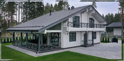 Готовый проект дома 208 кв.м // Артикул R-123-Д